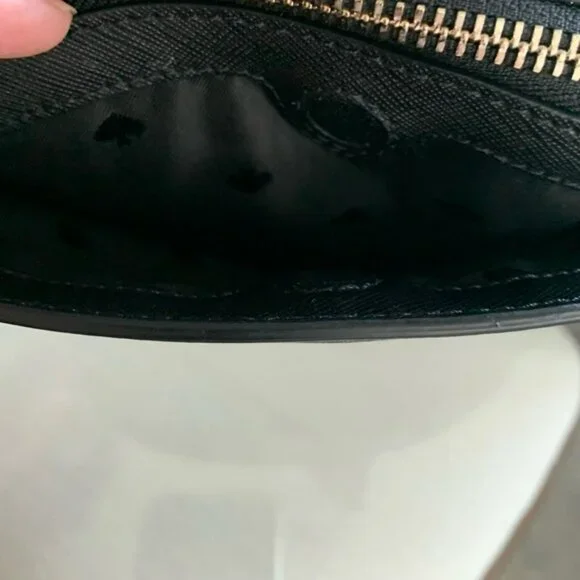 ♠️♠️KATE SPADE CAMERON HILLI DOME BLACK SAFFIANO LEATHER CROSSBODY BAG!♠️♠️ - Picture 7 of 10